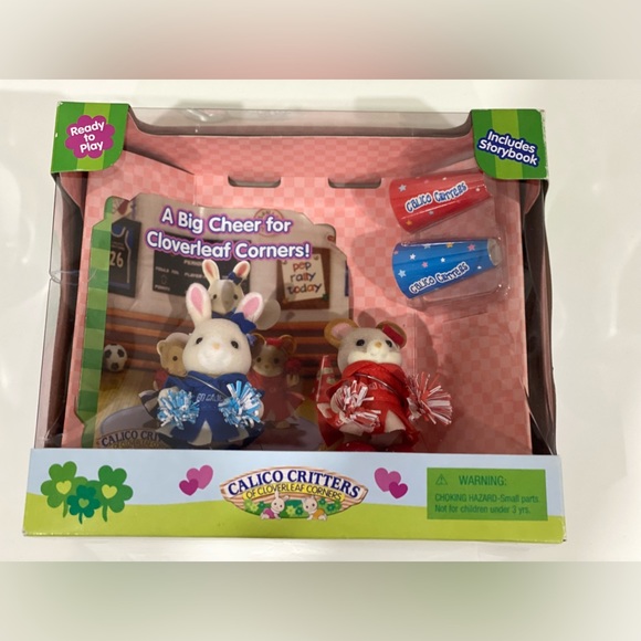 2008 Calico Critters A Big Cheer for Cloverleaf Corners Set Very Rare - Picture 2 of 7